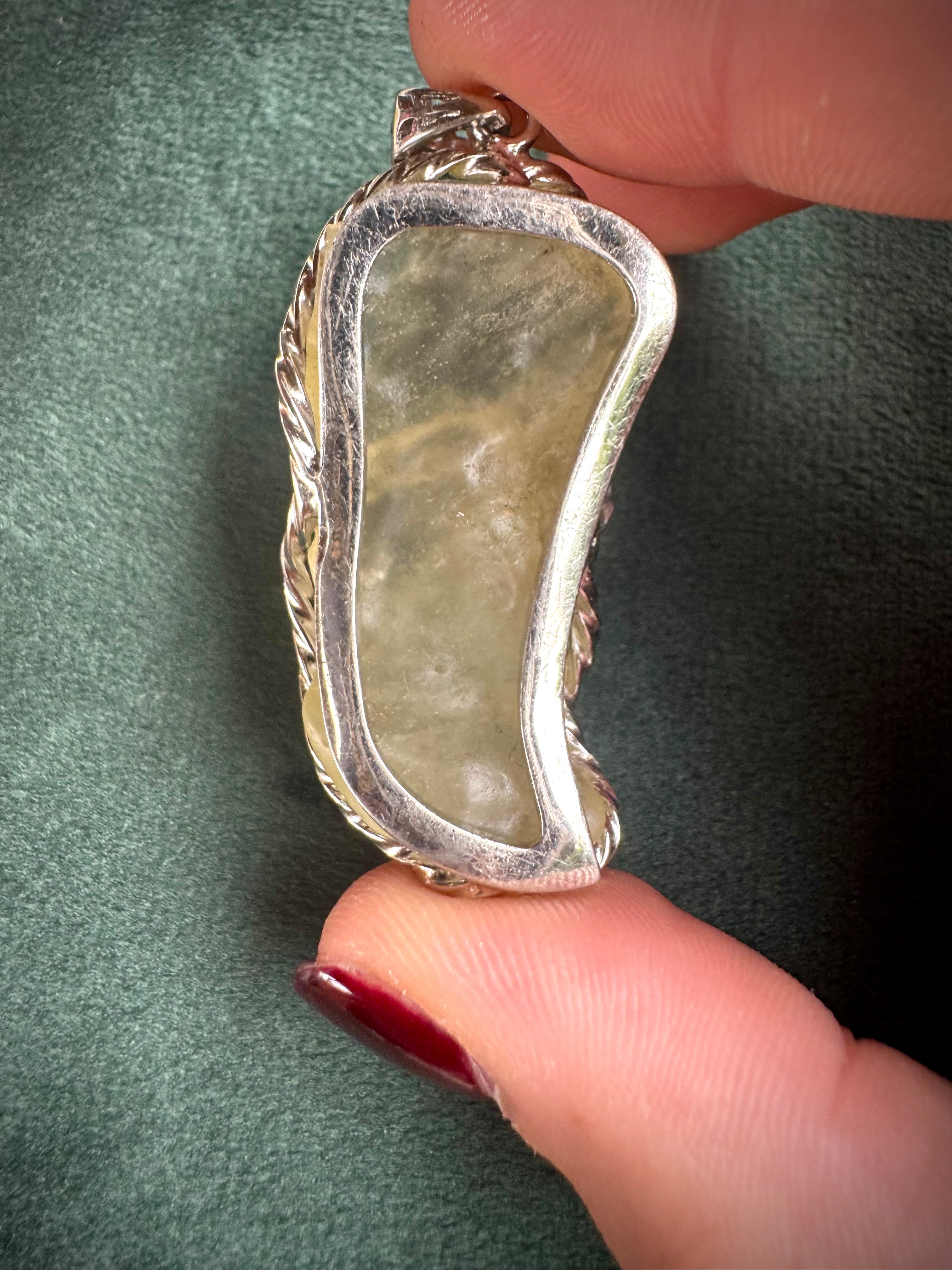 S925 Lybian desert glass