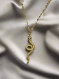 Load image into Gallery viewer, Gold Snake Necklace
