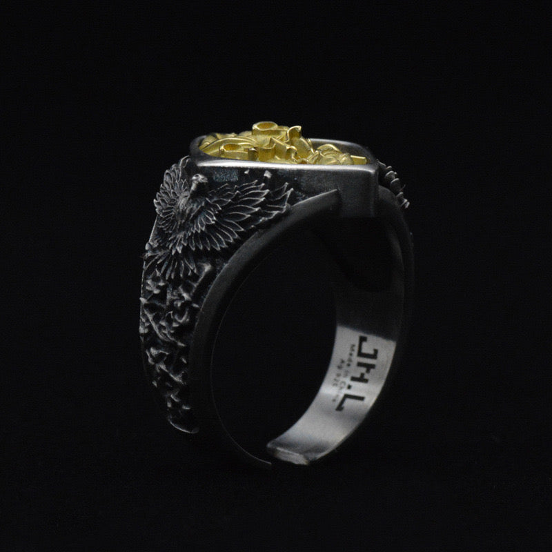 silver lady justice ring