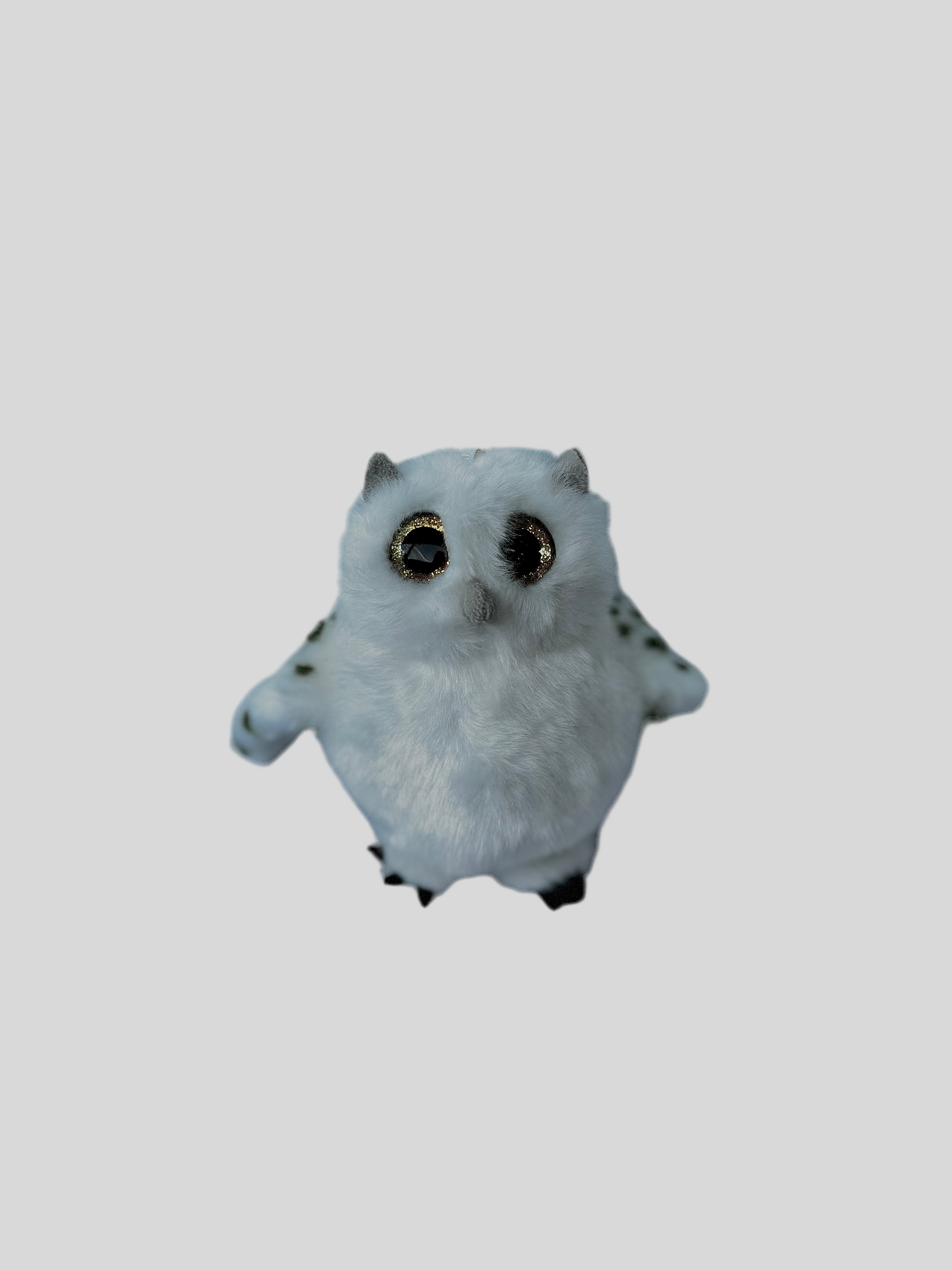 Owl 12cm Plush Keyring