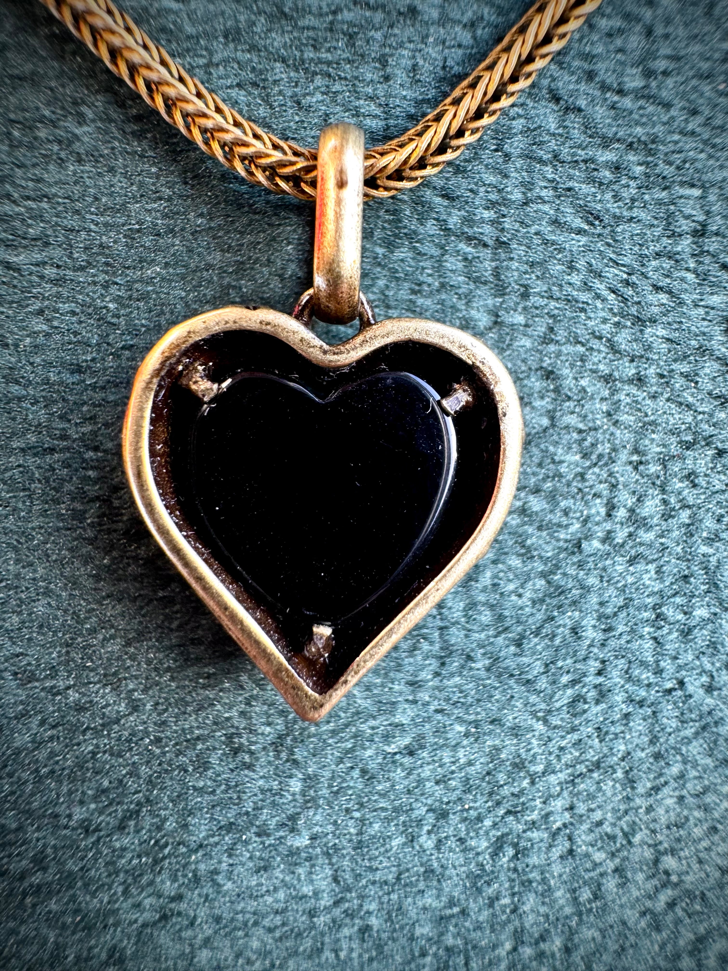 Vintage Brass Heart
