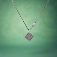 Load image into Gallery viewer, Evil Eyes Dice Jujutsu Kaisen Silver Necklace
