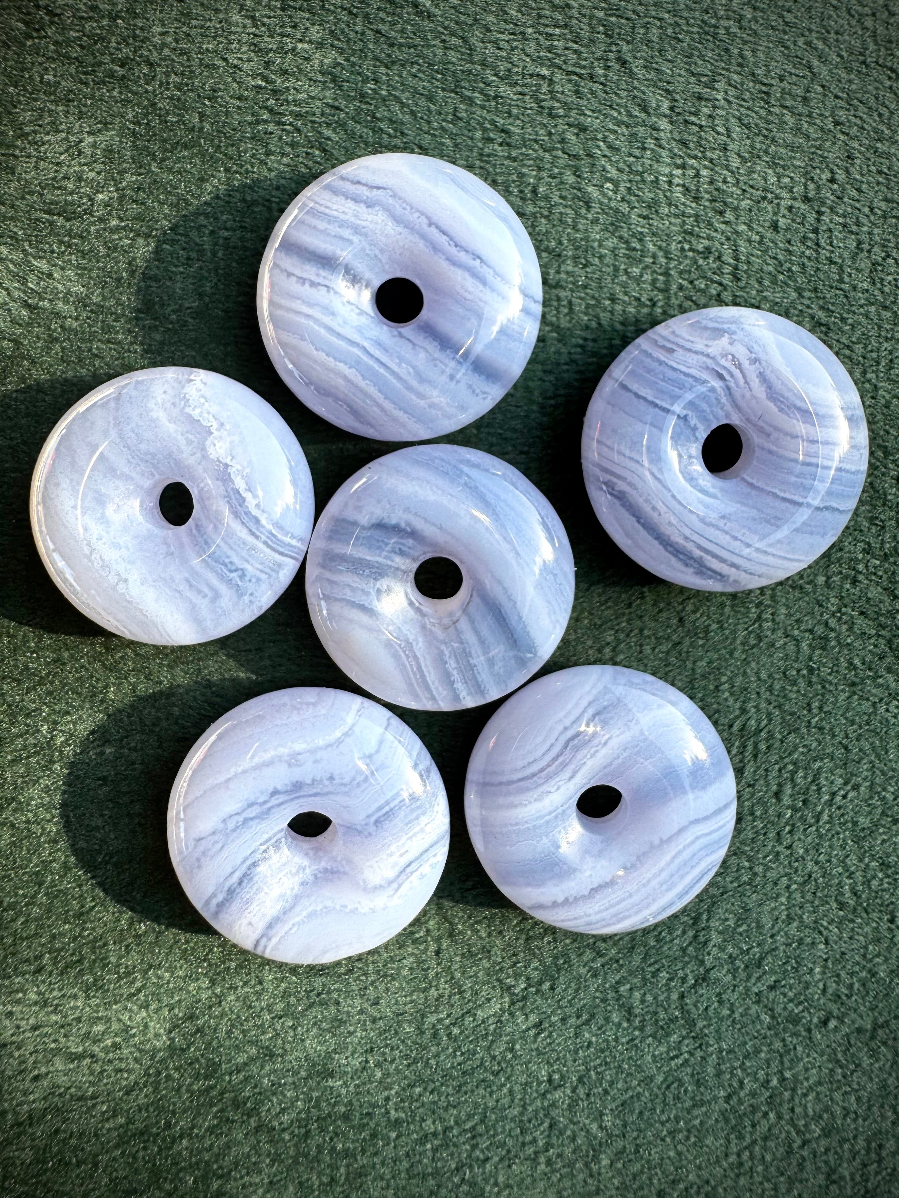 Blue Lace Agate Doughnut