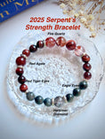 Load image into Gallery viewer, 2025 Serpent’s Strength Gemstone bracelet
