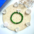 Load image into Gallery viewer, Green Diopside Gemstone bracelet
