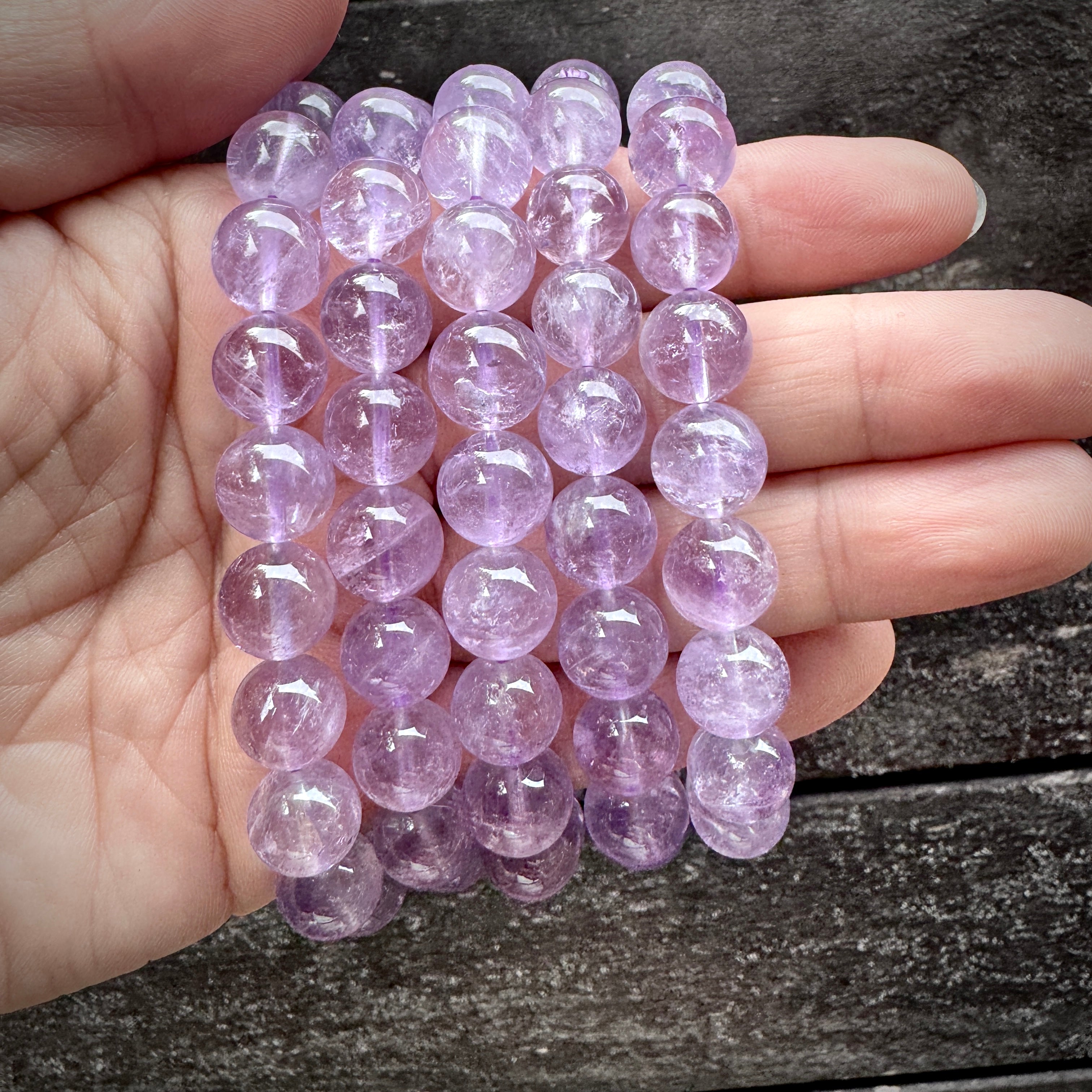 Lavender Amethyst Gemstone bracelet