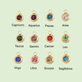 Load image into Gallery viewer, 12 Gold Zodiac and Constellation Star sign Coin Necklace
