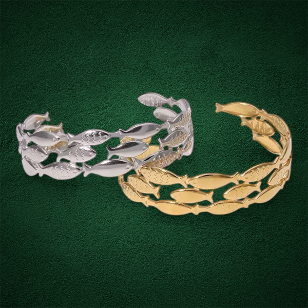 Fish Sardine Stainless Steel Bangle
