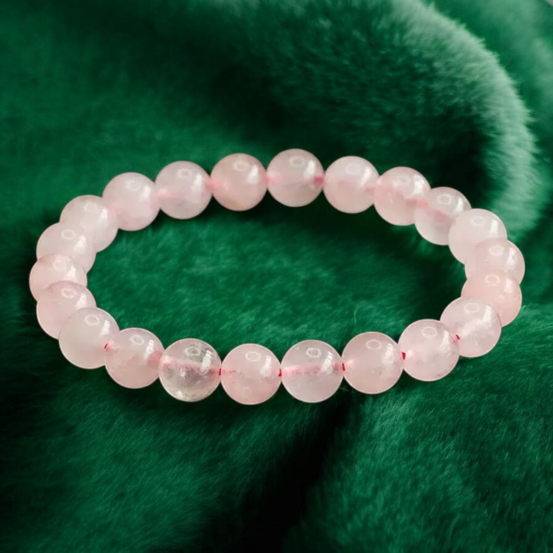 Rose Quartz 7mm Bracelet – The Stone of Love & Gentle Healing