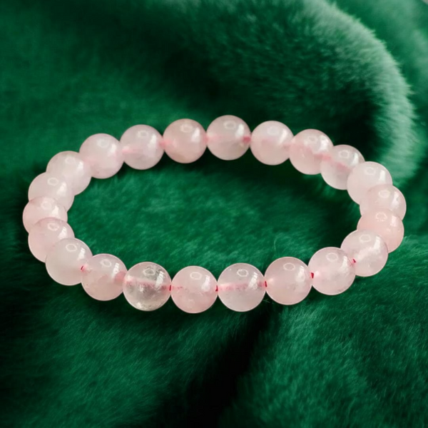 Rose Quartz 7mm Bracelet – The Stone of Love & Gentle Healing
