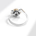 Load image into Gallery viewer, Happy Cat gold silver Fidget Ring
