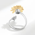 Load image into Gallery viewer, Gold Daisy Bee Fidget Ring
