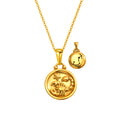 Load image into Gallery viewer, 12 Gold Zodiac and Constellation Star sign Coin Necklace
