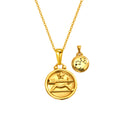 Load image into Gallery viewer, 12 Gold Zodiac and Constellation Star sign Coin Necklace
