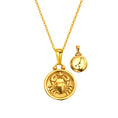 Load image into Gallery viewer, 12 Gold Zodiac and Constellation Star sign Coin Necklace
