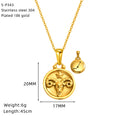 Load image into Gallery viewer, 12 Gold Zodiac and Constellation Star sign Coin Necklace
