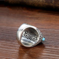 Load image into Gallery viewer, Tibetan Dzi Bead Style 9 Eyes Fidget Ring
