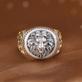 Load image into Gallery viewer, Rattan Domineering Lion Gold silver Ring
