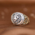 Load image into Gallery viewer, Rattan Domineering Lion Gold silver Ring
