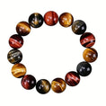 Load image into Gallery viewer, Multi Color Tiger Eyes Gemstone bracelet
