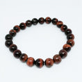 Load image into Gallery viewer, Red Tiger Eyes Gemstone bracelet
