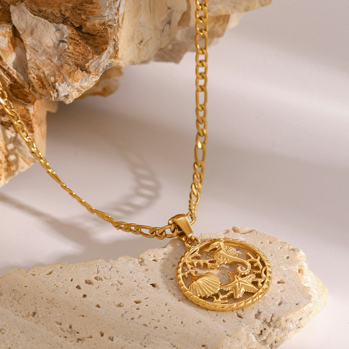 Ocean world Gold Necklace