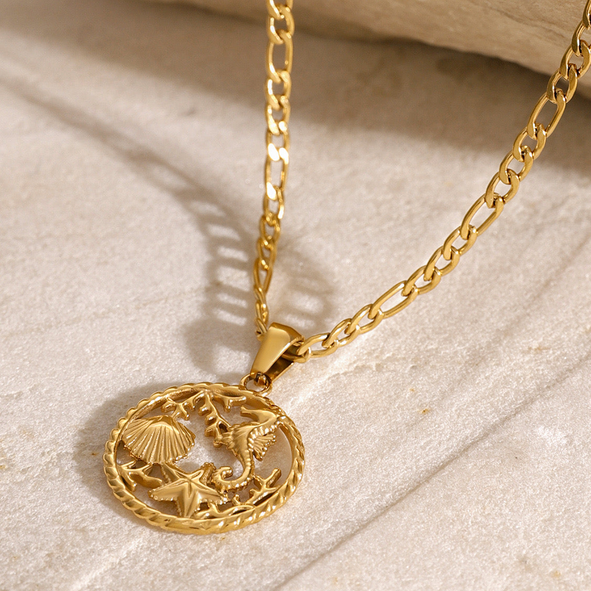 Ocean world Gold Necklace