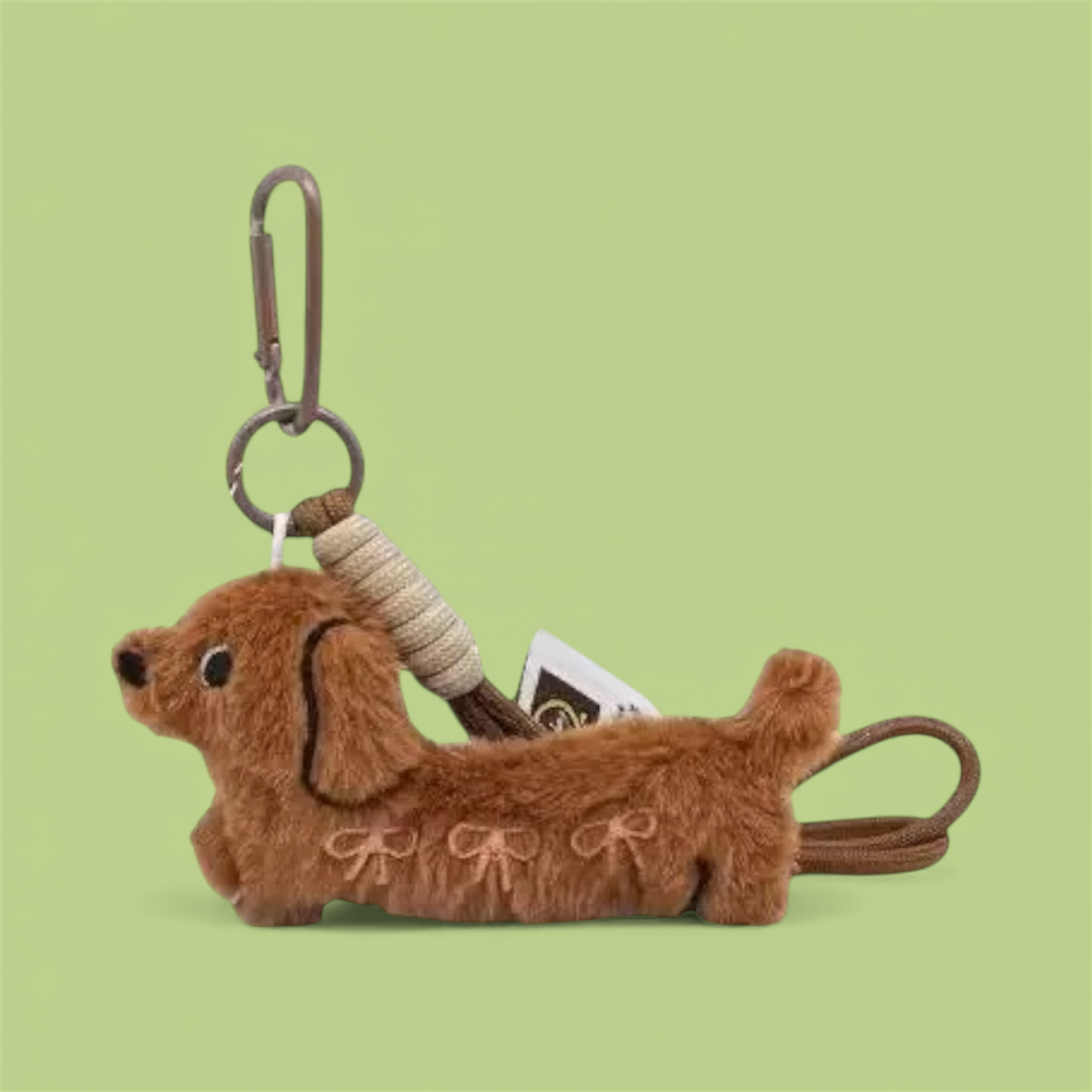 Sausage dog plushy Keyring