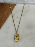 Load image into Gallery viewer, gold plated titanium steel necklace with aries pendant
