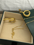 Load image into Gallery viewer, Gold Snake Necklace
