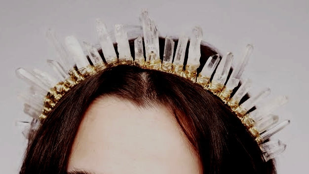 Clear Quartz Crown/ Headband / Tiara